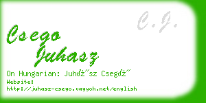 csego juhasz business card